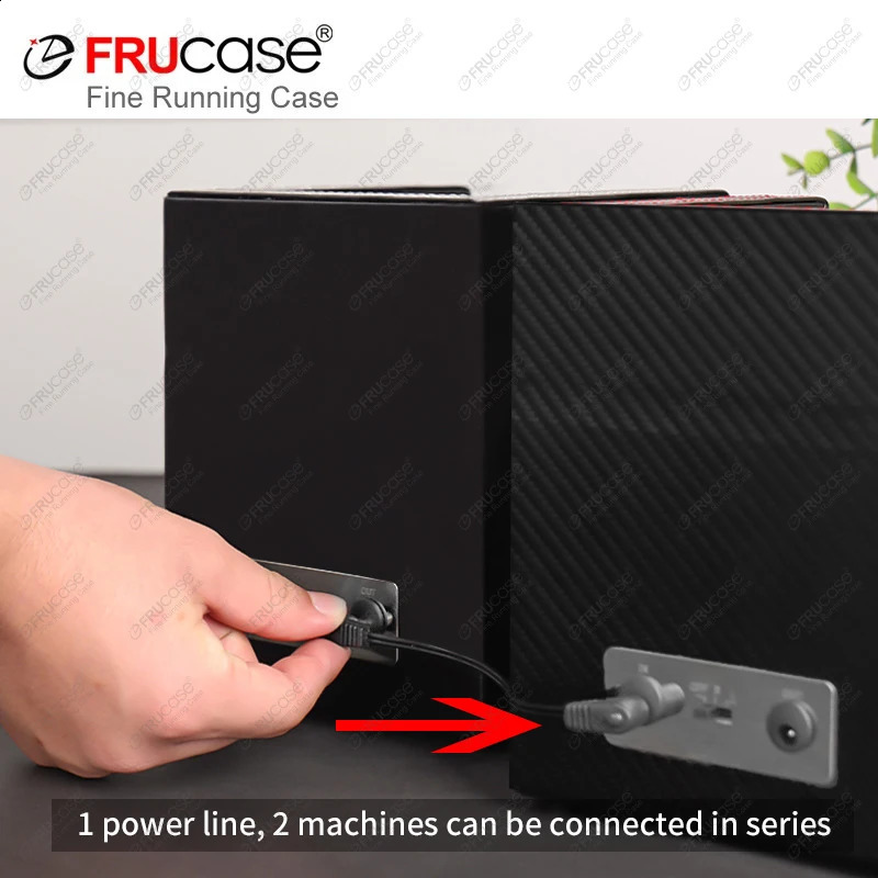 FRUCASE PU Watch Winder for Automatic Watches Watch Box USB Charging 240812