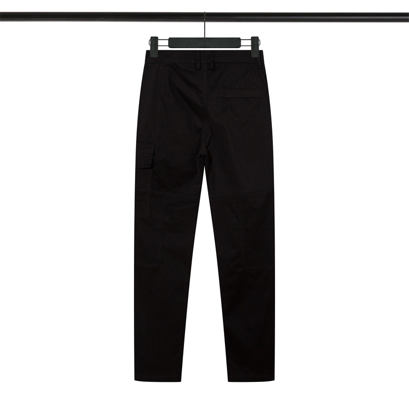 23Designer new autumn stone zipper pocket elastic cargo pants high-end men's casual pants30-36