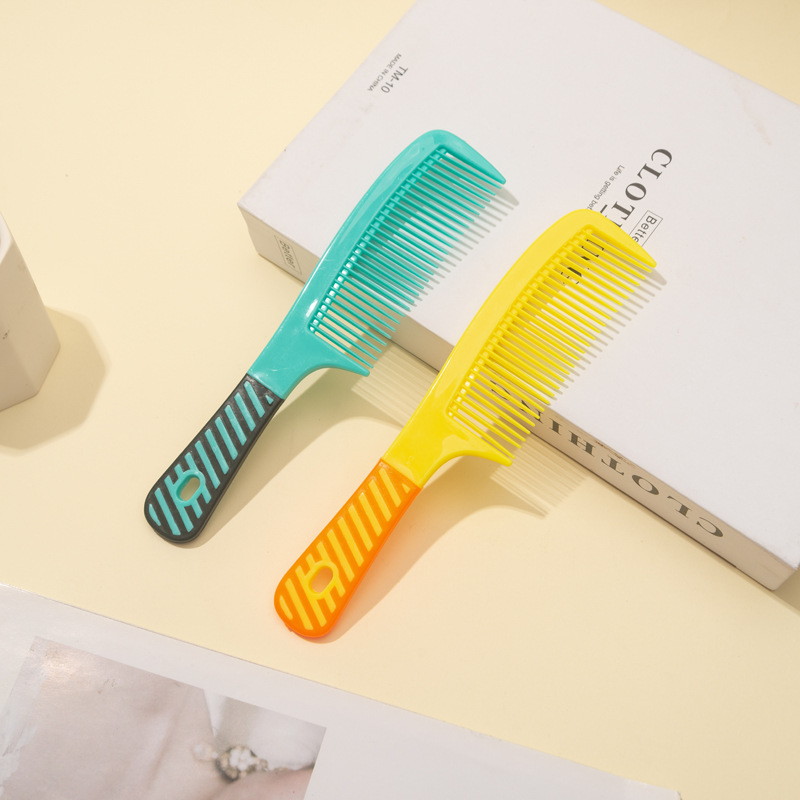 Hair Brushes household portable hairdressing combed anti static long hair clock massage combina color plastic comb 21cm