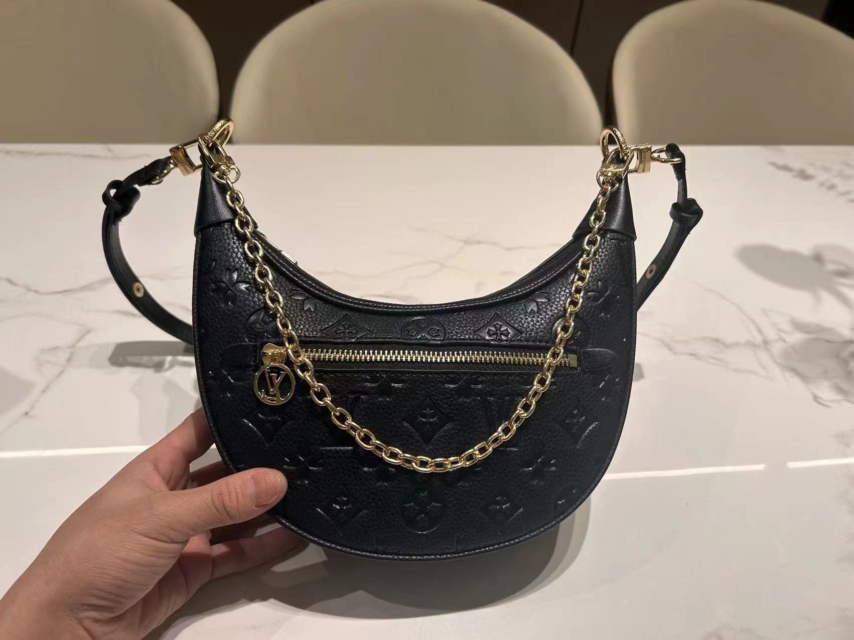 Designer Bags Loop Bag Croissant Hobo Chain Crossbody Shoulder Bags Cosmetic Half-moon Underarm Purses Brown Handbags Designers