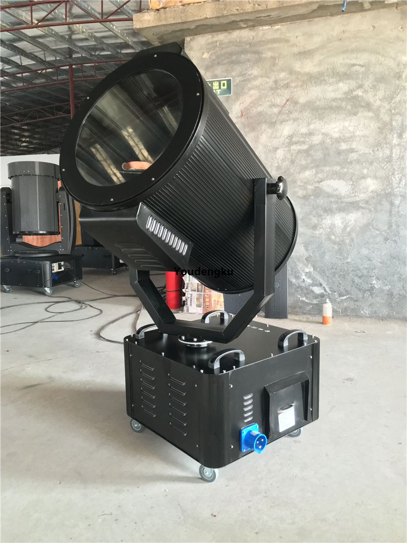 2 With Flighctase 7000W Powerfull Outdoor Xenon Sky Search Light Sky Beam Light Sky Tracker Light-image