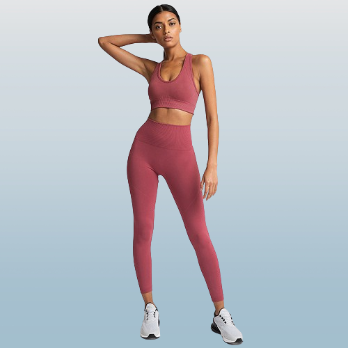 Yoga Outfits Seamless Gym Clothes Woman Sportswear 2 Piece Exercise Leggings Padded Sports Bras Women Fitness Wear Workout Sets Sp