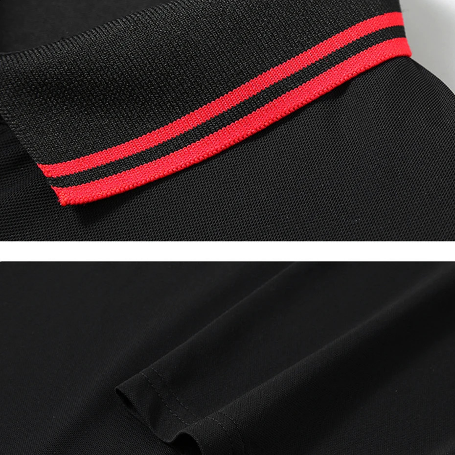 Long Sleeve Polo Shirt Men Spring Autumn Polo Shirts Plus Size 10XL 11XL Fashion Casual Long Sleeve Tops Male Polo Big Size 11XL 240123
