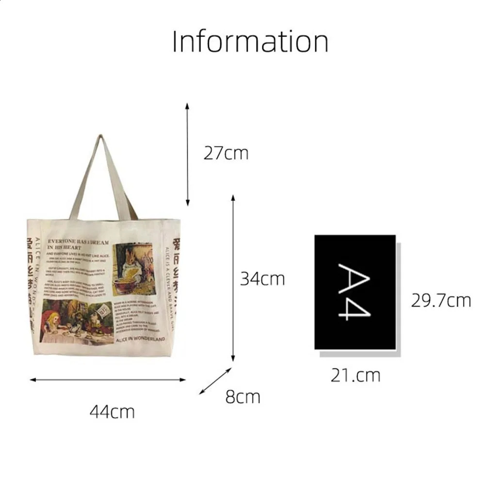 Women Canvas Shoulder Bag Shopping Bags Students Book Bag Cotton Cloth Handbags Tote Bags for Girls Bolsos 240125