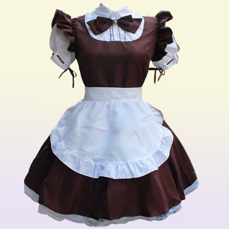 Sexy French Maid Costume Gothic Lolita Dress Anime Cosplay Sissy Maid Uniform Ps Size Halloween Costumes For Women 2021 Y09778998