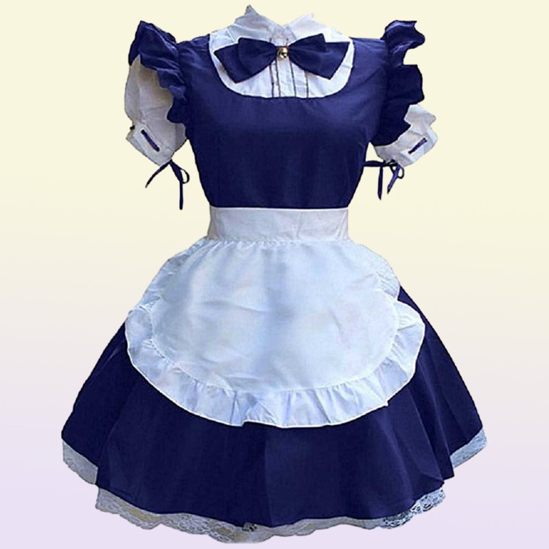 Sexy French Maid Costume Gothic Lolita Dress Anime Cosplay Sissy Maid Uniform Ps Size Halloween Costumes For Women 2021 Y09778998