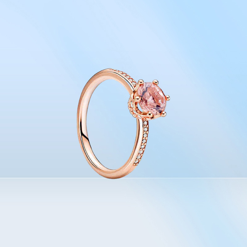 925 Sterling Silver Womens Diamond Ring Luxury Designer Ring Fashion Jewelry Rose Gold Love Wedding Engagement Rings For Women8029