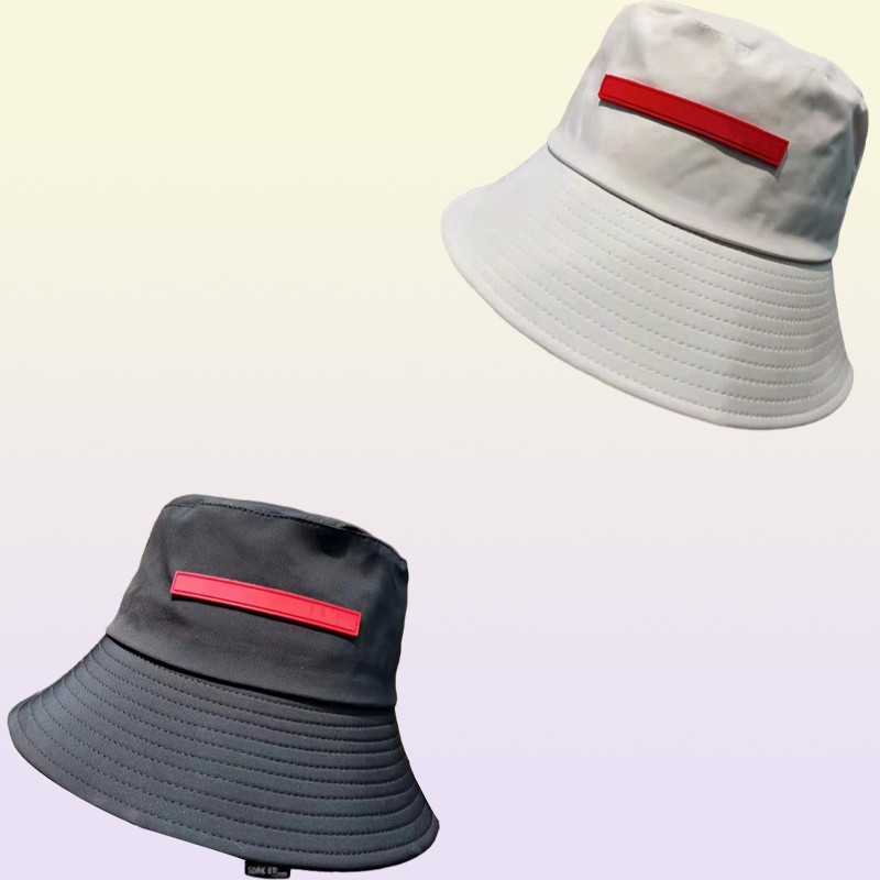 Classic Designer Bucket Hat For Men and Women High Quality Luxury Ladies Mens Spring Summer Black White Leather Metal Sun Hats New