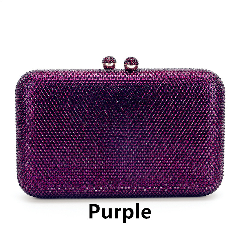 Handheld bag for evening wear womens banquet bag party wedding export crystal rhinestone bag 240117