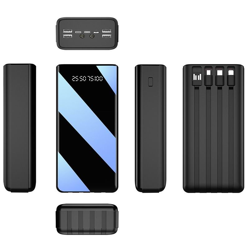 100% Original Power Bank 50000Mah Type CMicro USB Fast Charging PowerBank Led Display Portable ExternalBattery Charger ForTablets