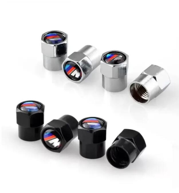 Parts M Emblem Car Tire Valve Cap Tyre Air Bolt Stems Caps Auto Dustproof Cover