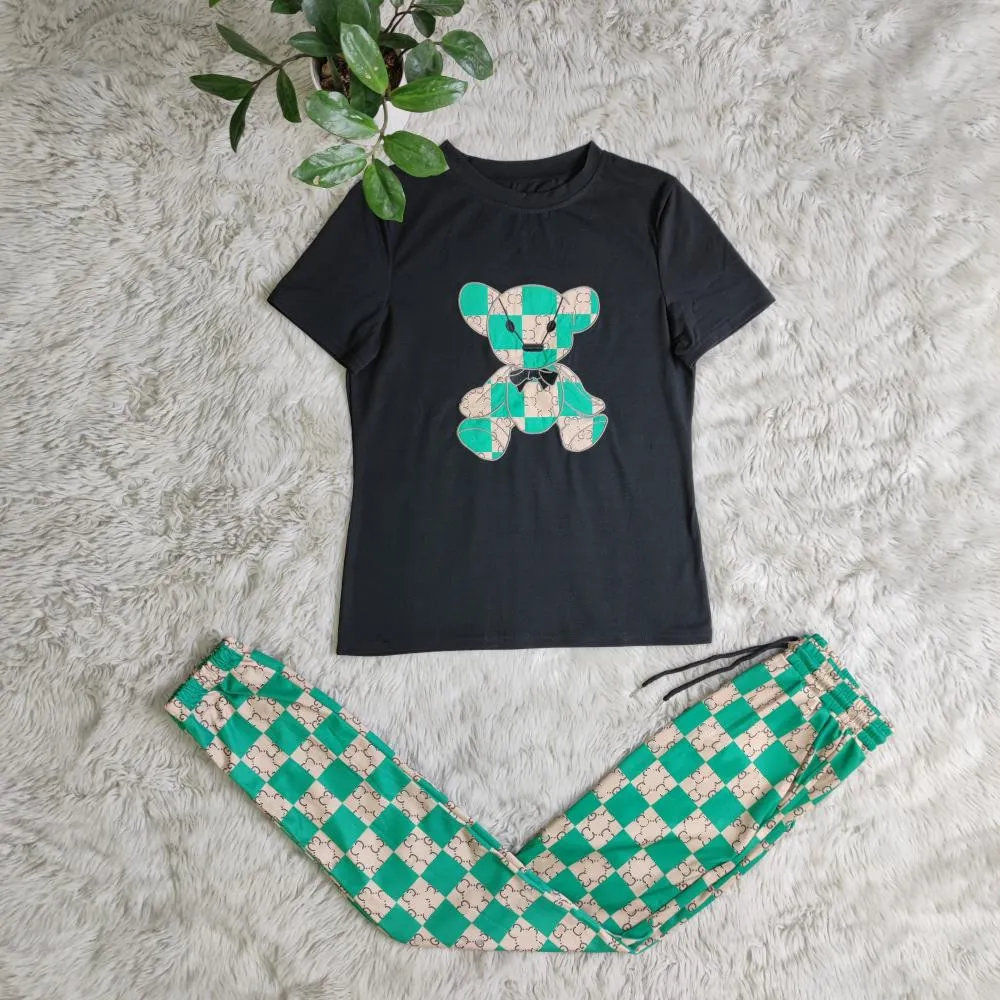 Luxury Designer Chic Womens Tracksuits Sports Set Woman 2 Pieces Letter Pattern Two Peice Matching Sets Sexy Party Night Birthday Outfits Festival Bra