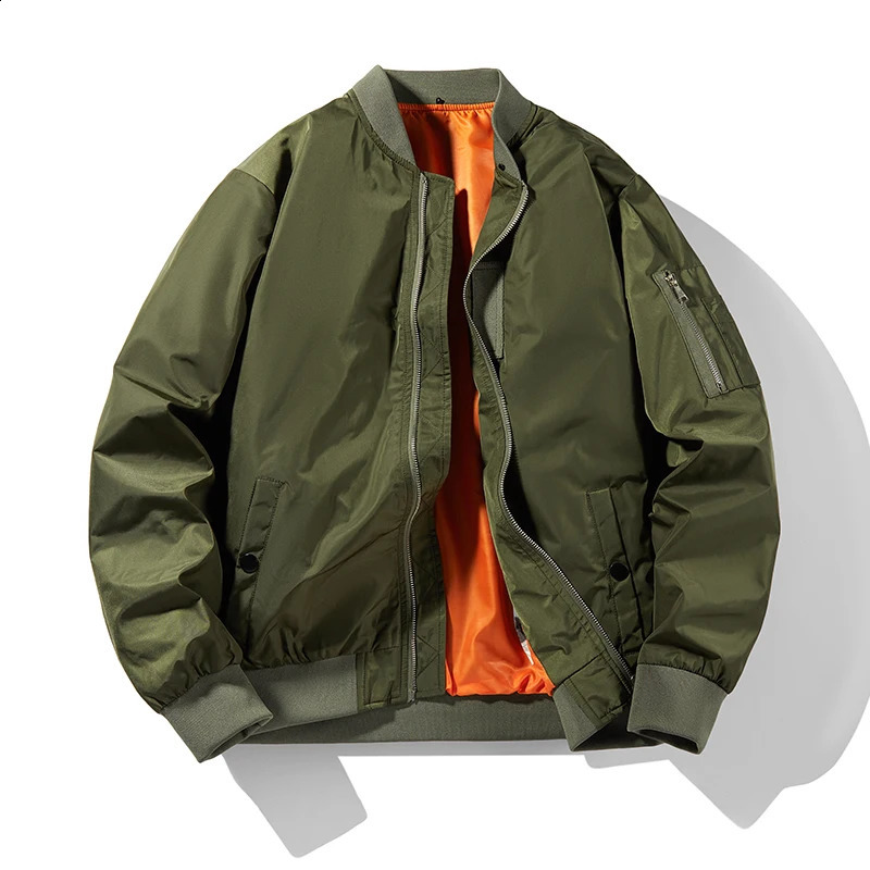 Military Jacket Men's Slim Bomber Jacket Spring Autumn R Men Outerwear Ma-1 Pilot Air Bomber Jackes and Coat Male 240126