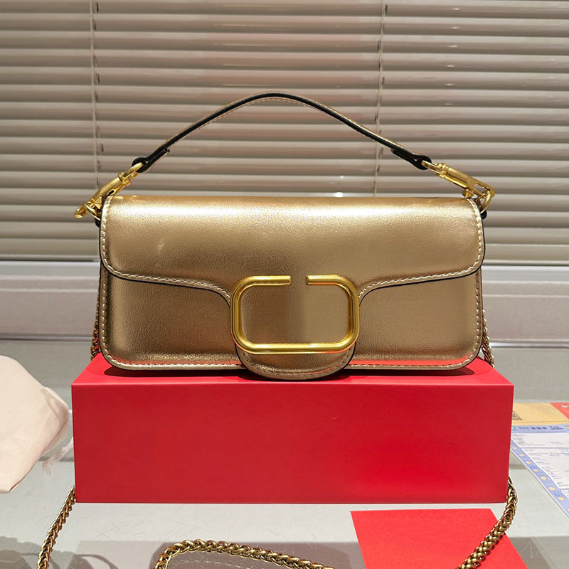 Chain Hobo Shoulder Bag Women Axillary Crossbody Bags Messenger Purse Flap Handbag Internal Pocket Cowhide Genuine Leather Top Quality Hardware Letter Buckle