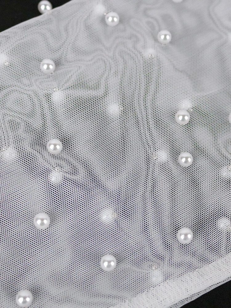 AOMEI Women Jumpsuit Vintage Beaded Long Sleeve Patchwork Mesh Romper Beading Elegant Party Birthday Event African 240129