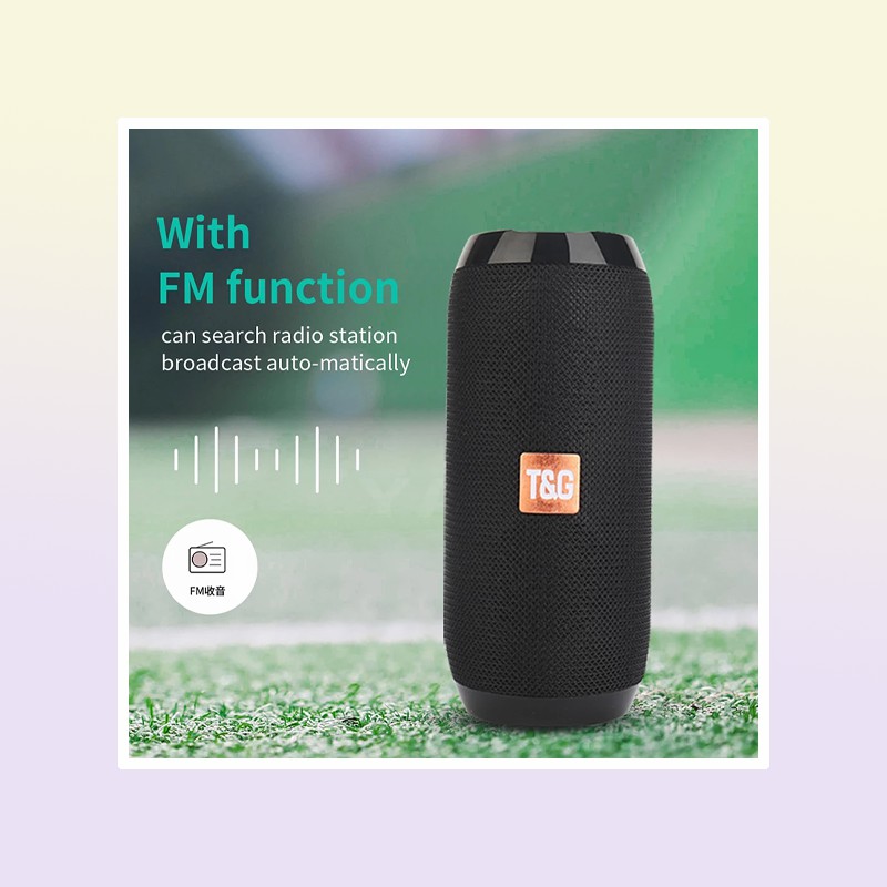 Portable Speaker Wireless Bluetooth compatible Subwoofer Outdoor Waterproof Loudspeaker Stereo Surround Support FM RadioTF for Mob