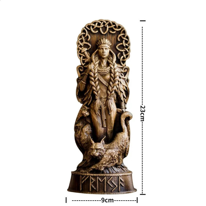 Nordic Gods Odin Sol Loki Carving Resin Sculpture Altar Heathen Asatru Norse Legend Viking God Goddes Home Desk Decoration 240123