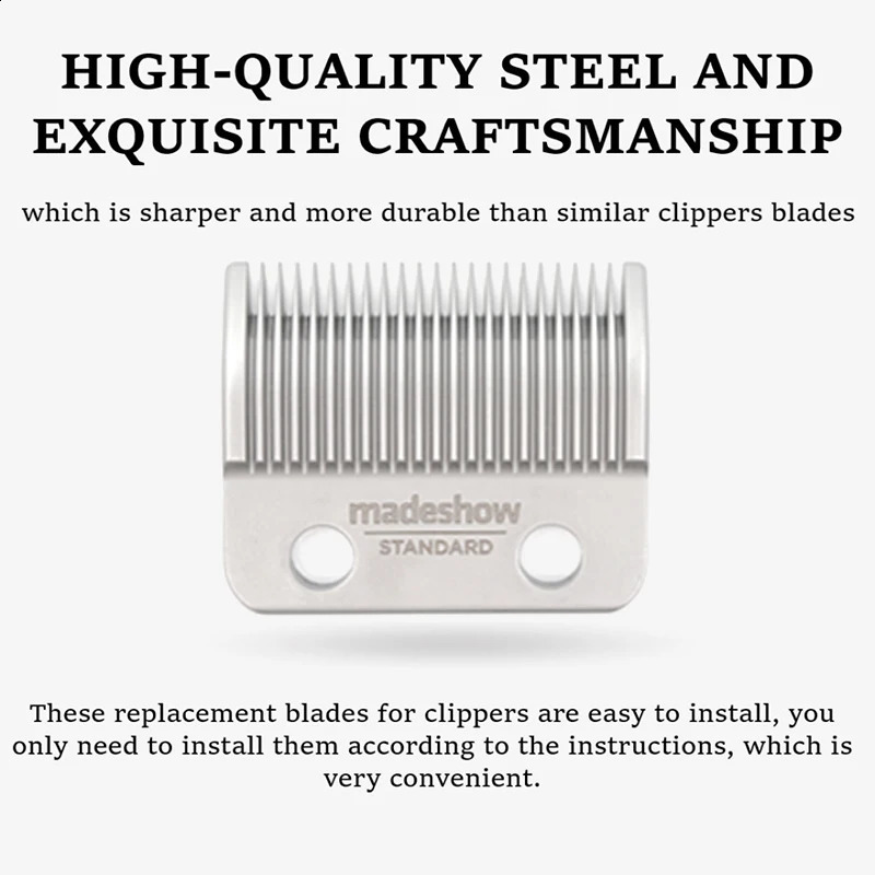 Madeshow M5F M10 Original Clippers Blades Stainless Steel Hair Clipper Hair Trimmer Replacement Cutter Head barber Accessories 240219
