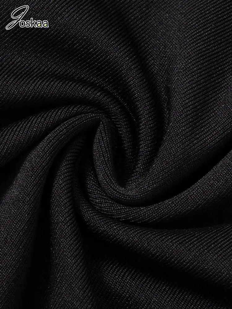 Joskaa Sexy Cut Out Irregular Black Jumpsuits Women Hipster Long Sleeve Rompers Fall Fashion Overalls Streetwear 240129