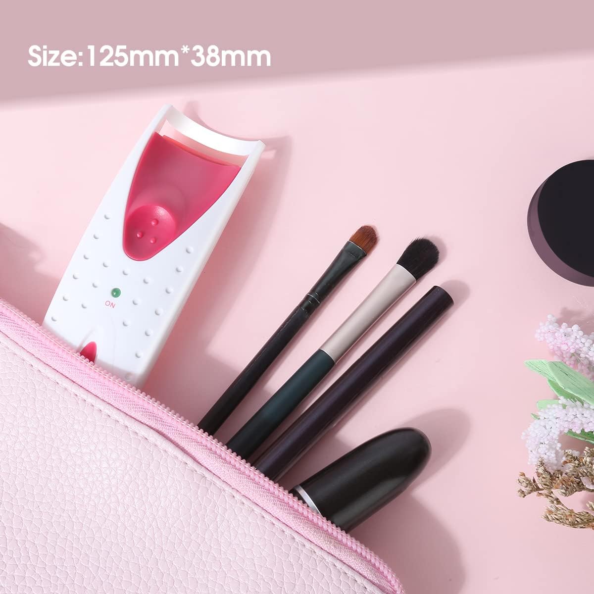 US stock TOUCHBeauty Professional Heated Eyelash Curler with Silicone Refill Pad Curling Tool for Women Long Lasting Naturally Eyelashes TB-2003A