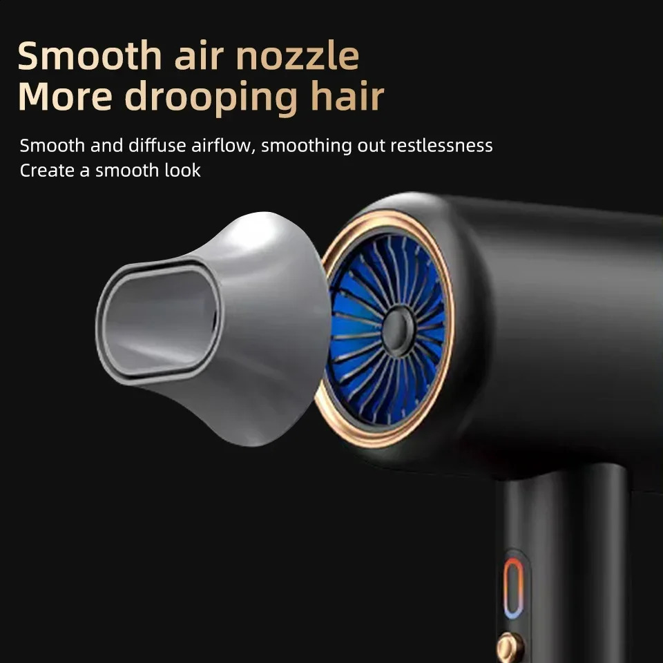 2400W 3th Gear Professional Hair Dryer Negative Lonic Blow Dryer Cold Wind Air Brush Hairdryer Strong PowerDryer Salon Tool 240219