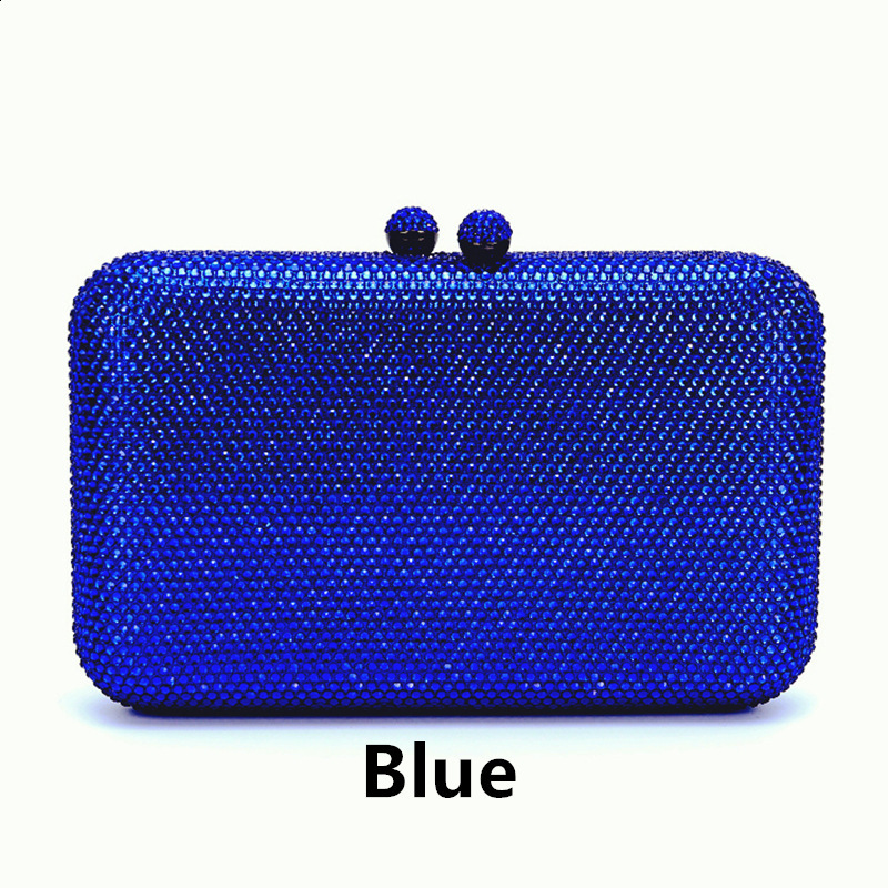 Handheld bag for evening wear womens banquet bag party wedding export crystal rhinestone bag 240117