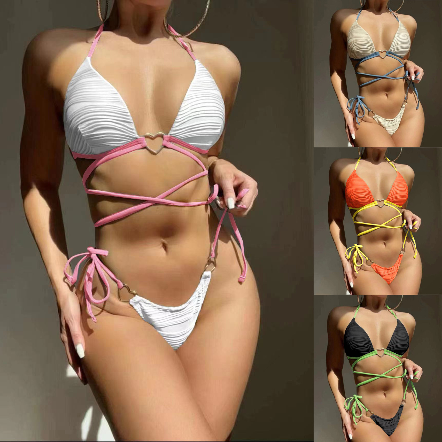 New Sexy Womens Bikinis Sets Clear Strap Shape Swimsuits Ladies Bathing Suits Swim Wear Beach Woman Swimwears Mixed brands swimwear