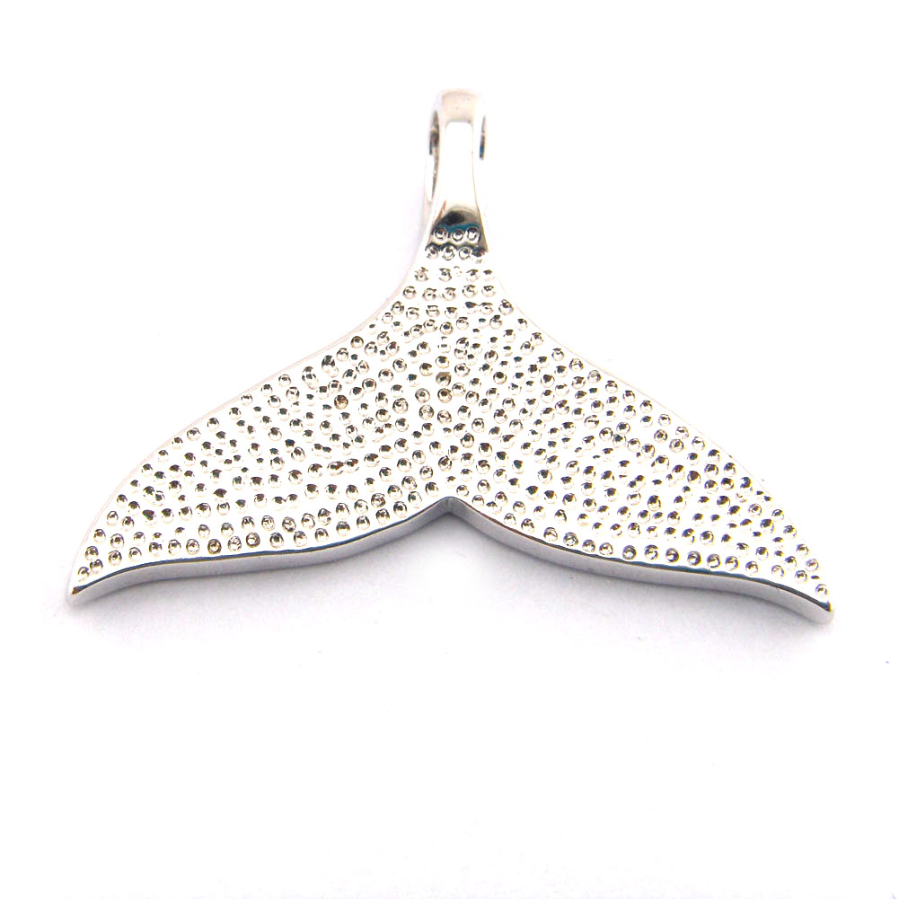 Blue Opal Jewelry Fashion Pendant Whale Tail Pendant Necklace