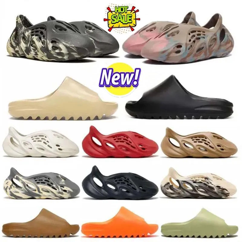 24ss Fashion Designer Slippers Sandals Men Woman Non-Slip Slipper Summer Foam Sliders Moon Grey Mineral Blue Outdoor Massage Beach Sandals Shoes With Box