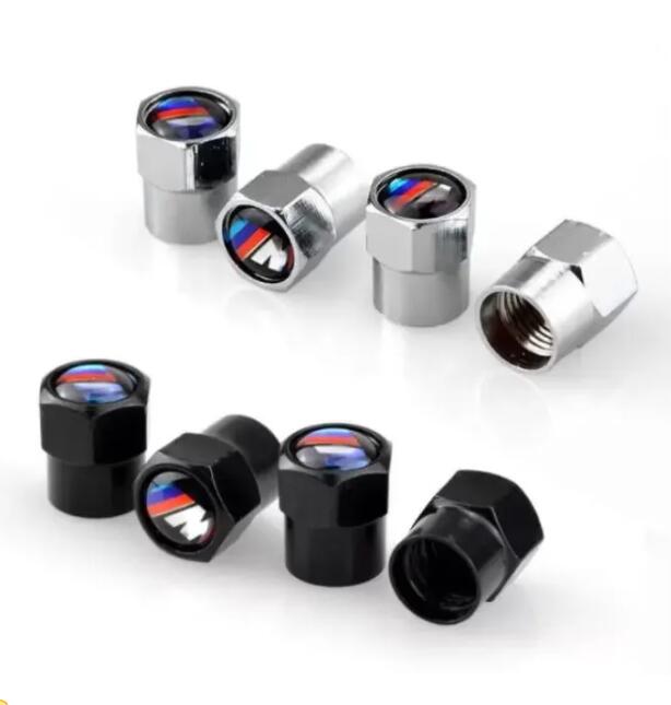 Car Styling M Emblem Car Tire Valve Cap Tyre Air Bolt Stems Caps Auto Dustproof Cover