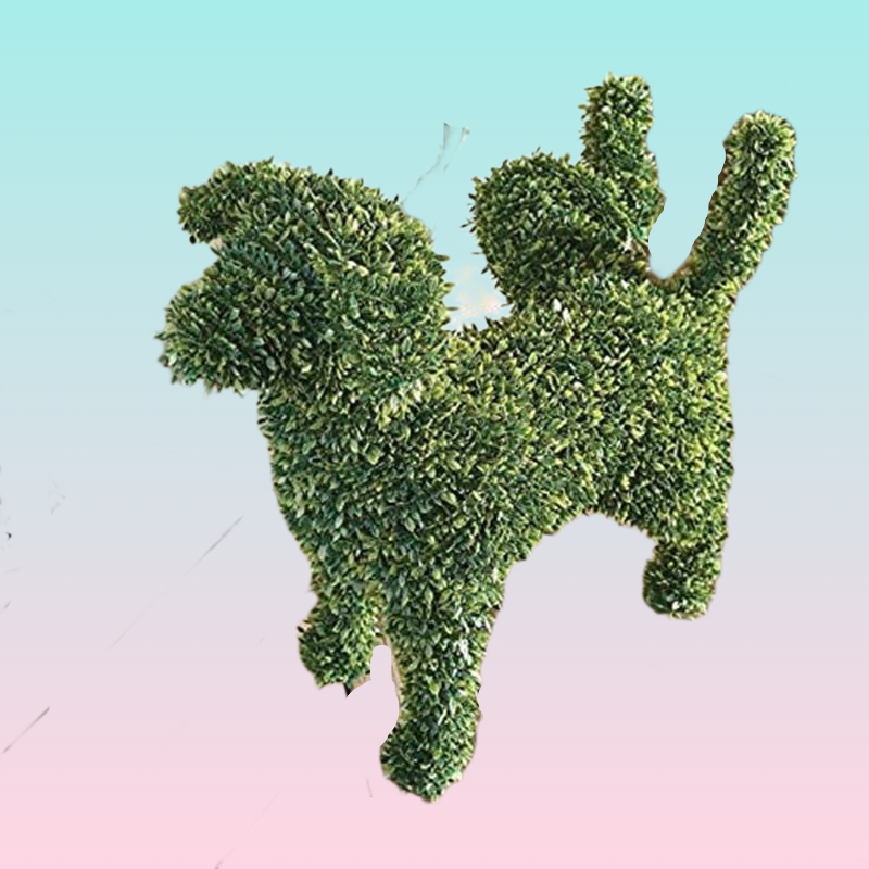 Garden Decorations Decorative Peeing Dog Topiary Flocking Sculptures Statue Without Ever A Finger To Prune Or Water Pet Decor2626239