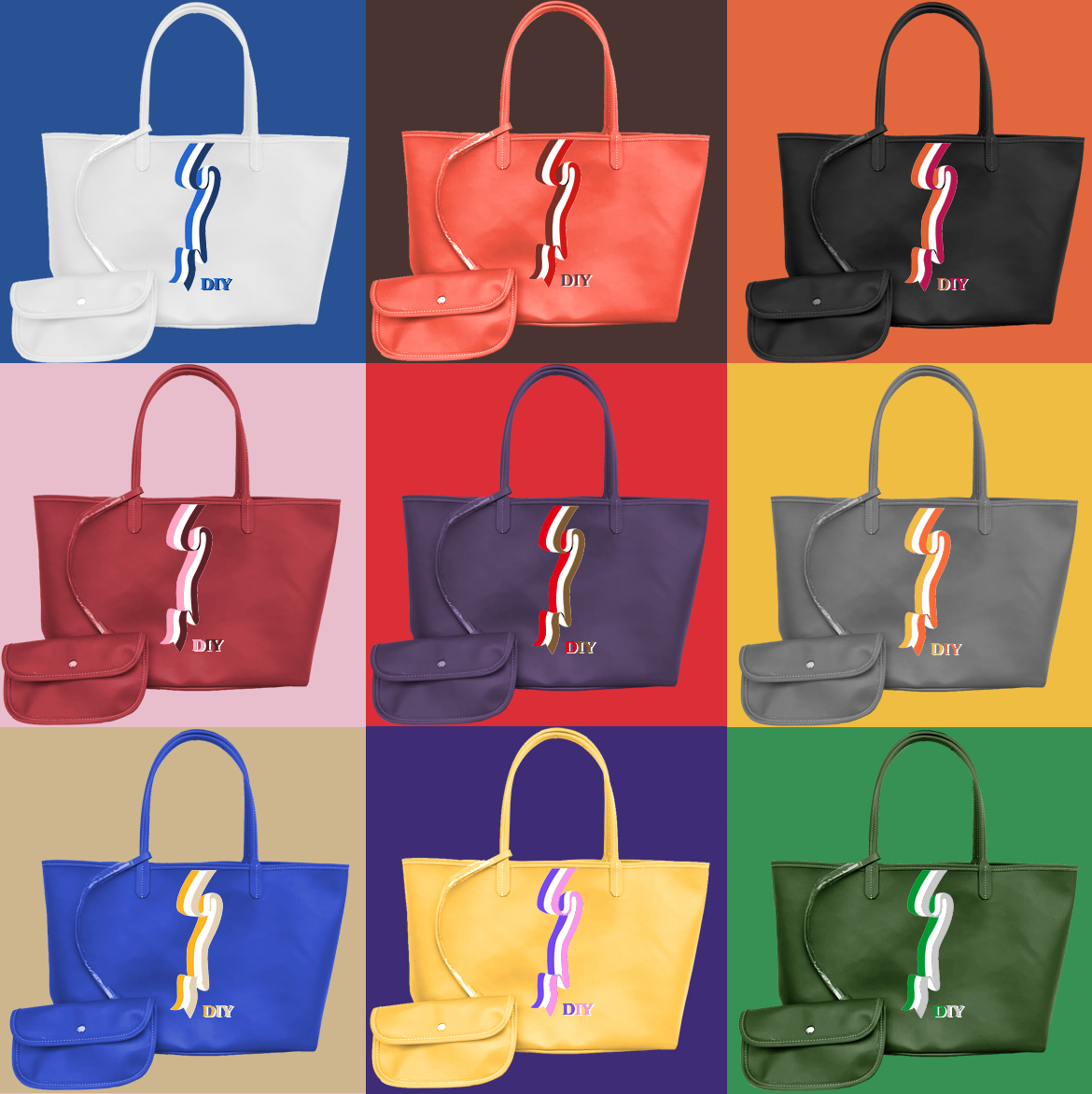 Women's shopping Totes bags composite shoulder bag tote single-sided Real handbag DIY Do It Yourself handmade Customized personalized customizing A2