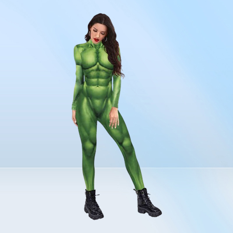 Stage Wear Superhero Bruce Banner Hulk Sexy Cosplay Come Men Women Unisex Jumpsuits Halloween Party Tights Zentai Bodysuit Suit T21109482