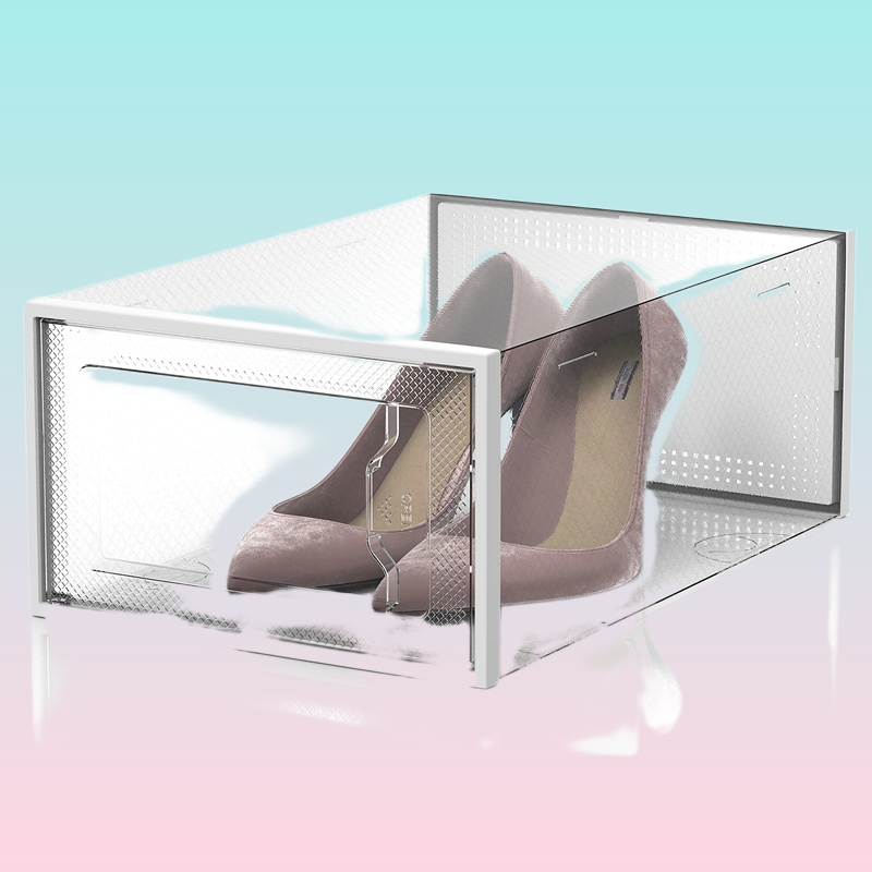 Shoe Storage Boxes Clear Plastic Stackable Shoe Organizer for Closet Foldable Shoes Containers Bins Holders3361362