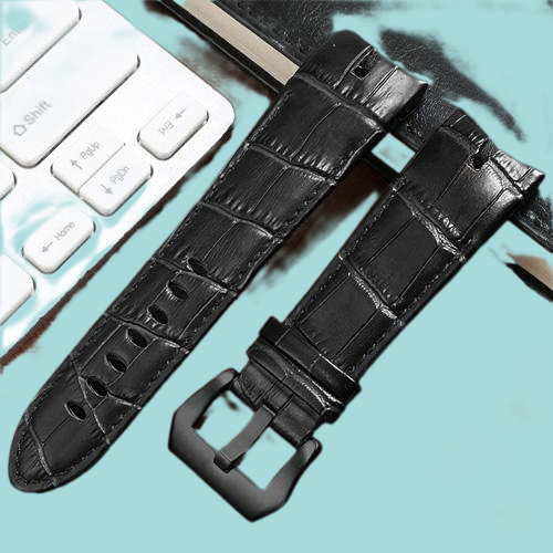 Watch Bands Yopo Genuine Leather Watchband 26mm Black Brown Wristband With Pin Buckle For Series Men039s Accessories