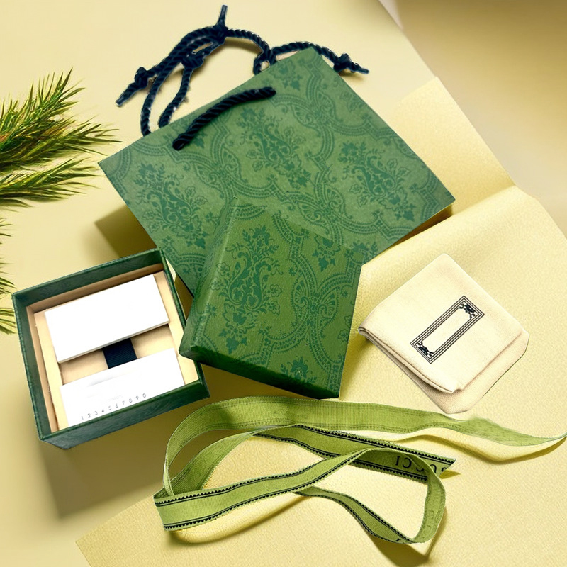 Ring Box G Letters Brand jewelry organizer Designer Jewelry Packing Earrings Necklaces Bracelets Cloth Dust Pouch Bags Green Lipsticks Perfume Makeup 