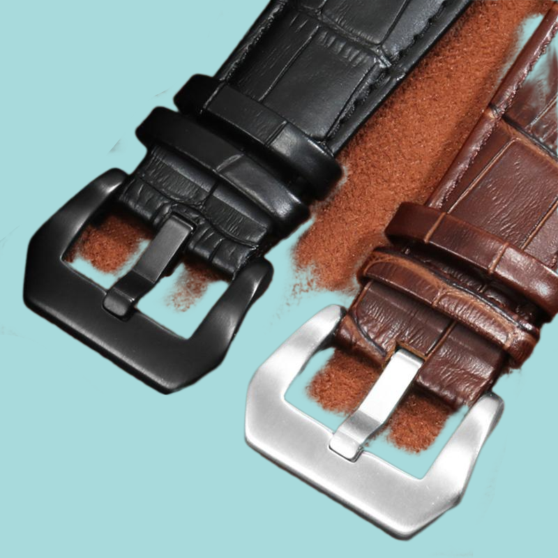 Watch Bands Yopo Genuine Leather Watchband 26mm Black Brown Wristband With Pin Buckle For Series Men039s Accessories