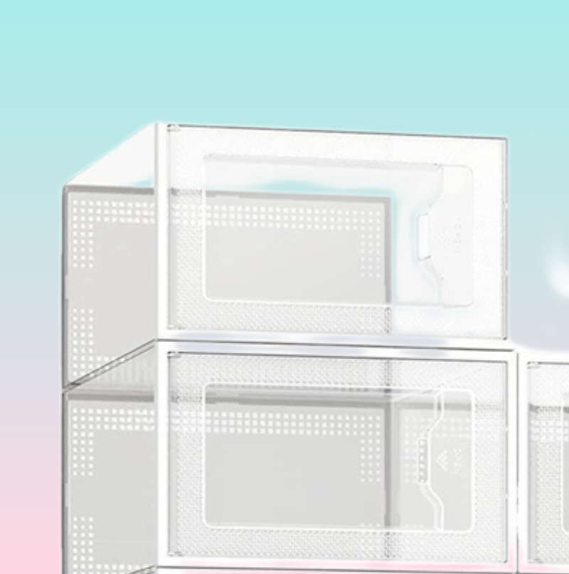 Shoe Storage Boxes Clear Plastic Stackable Shoe Organizer for Closet Foldable Shoes Containers Bins Holders3361362