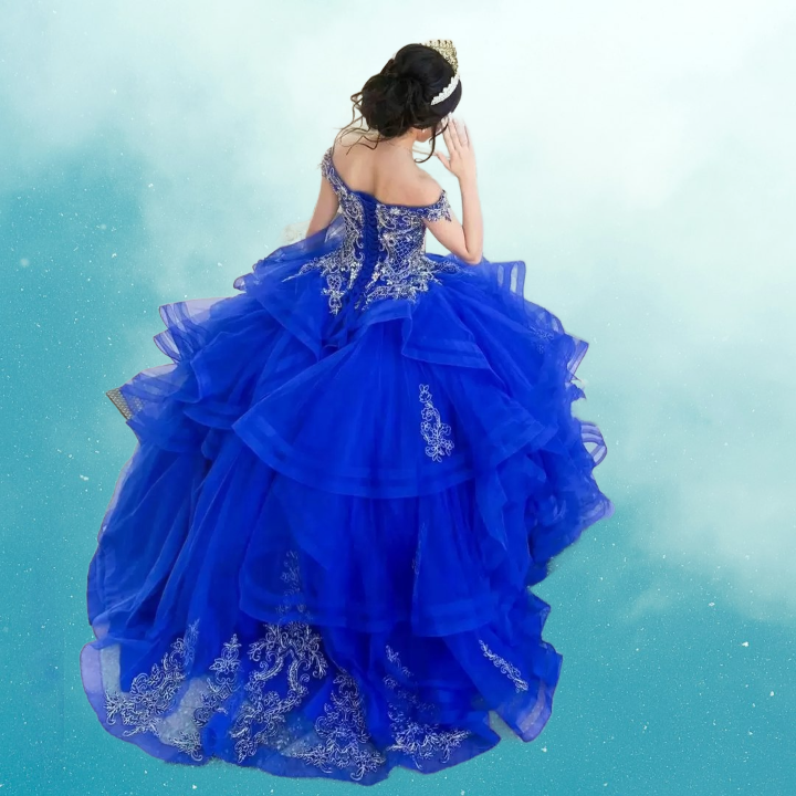 Royal Blue Sweet 16 Quinceanera Dresses Beaded Off Shoulder Vestido De 15 Quinceanera Vestidos Ball Prom Gown