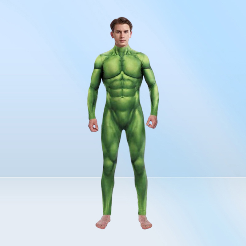 Stage Wear Superhero Bruce Banner Hulk Sexy Cosplay Come Men Women Unisex Jumpsuits Halloween Party Tights Zentai Bodysuit Suit T21109482