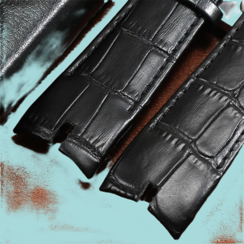 Watch Bands Yopo Genuine Leather Watchband 26mm Black Brown Wristband With Pin Buckle For Series Men039s Accessories
