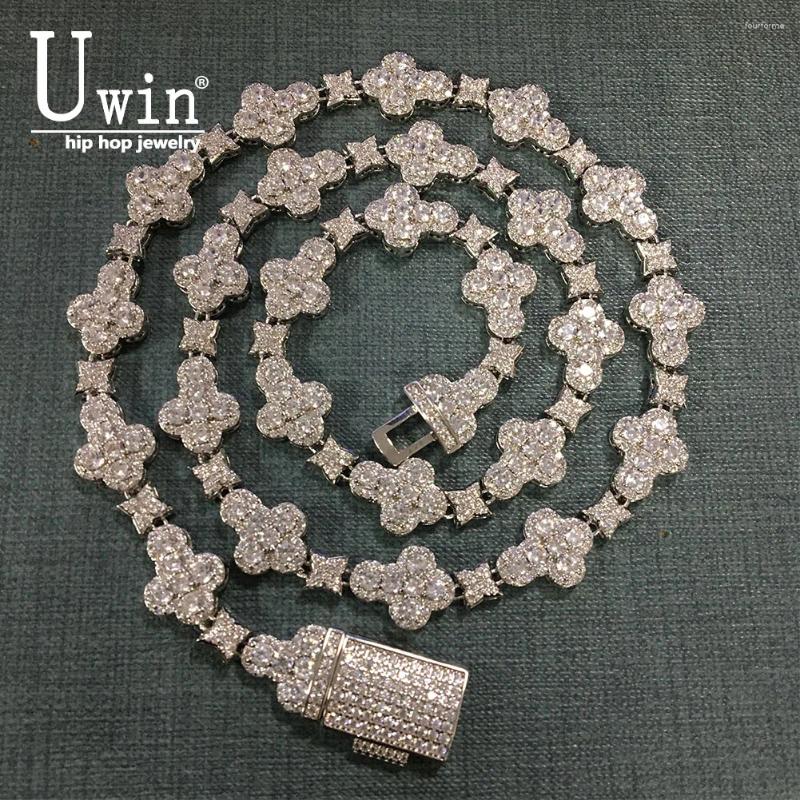 Chains UWIN Tennis Chain With Full Iced Out Star CZ Cubic Zircon Fashion Luxurious Choker HipHop Jewelry