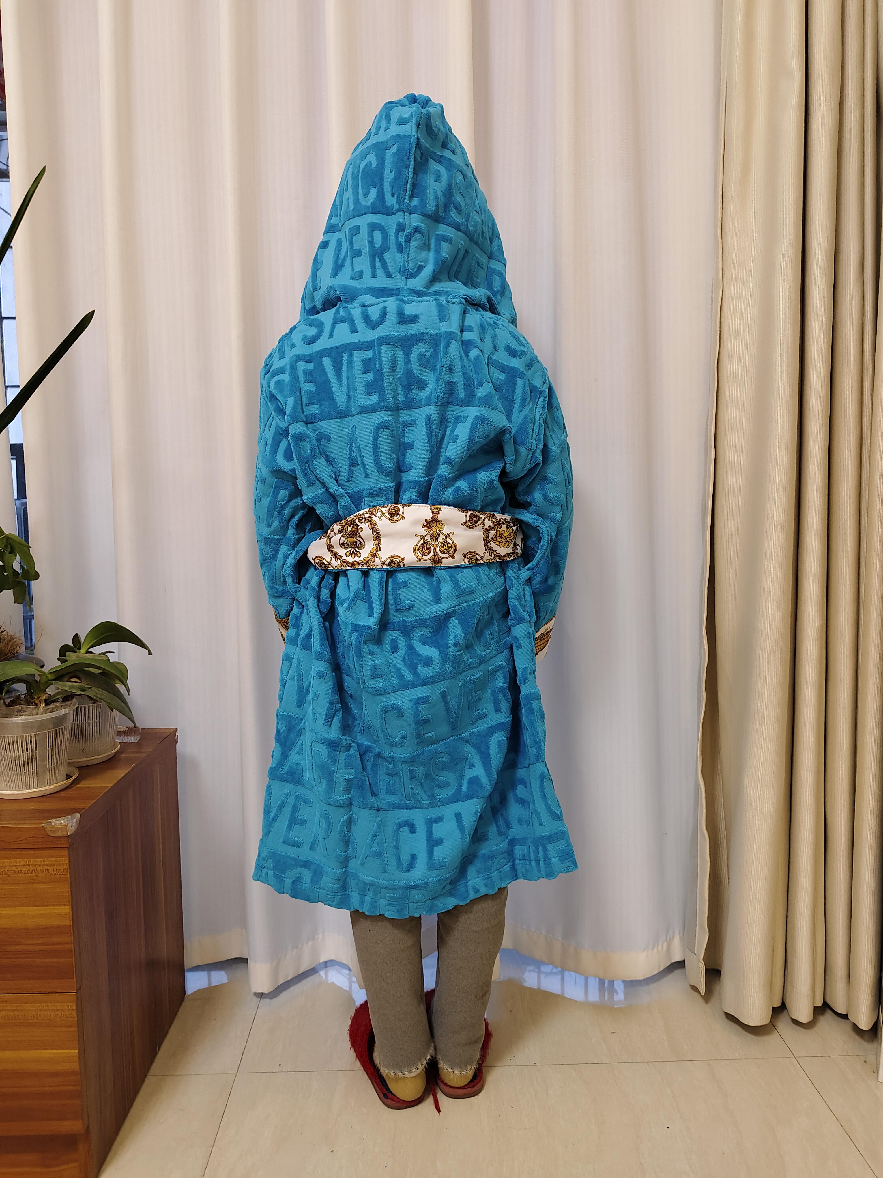 Child Robe Classic Cotton Bathrobe Boys And Girls Sleepwear Kimono Warm Bath Robes Home Wear Unisex Bathrobes One Size