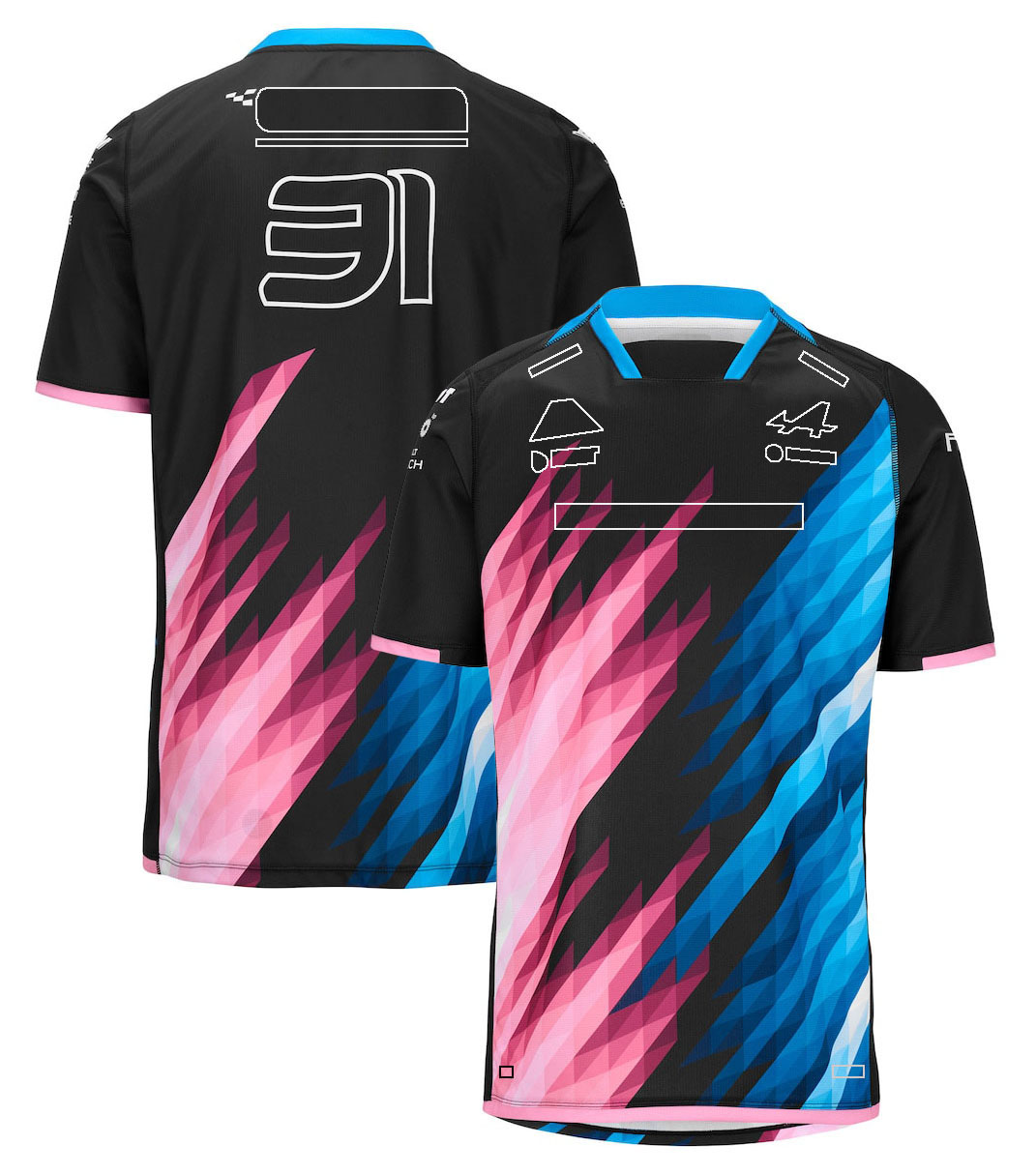 2024 F1 Team No.10 No.33 Driver Formula 1 Fans New Season Racing Clothing Summer Men's O-Neck Jersey T-shirt Plus Size free shipping