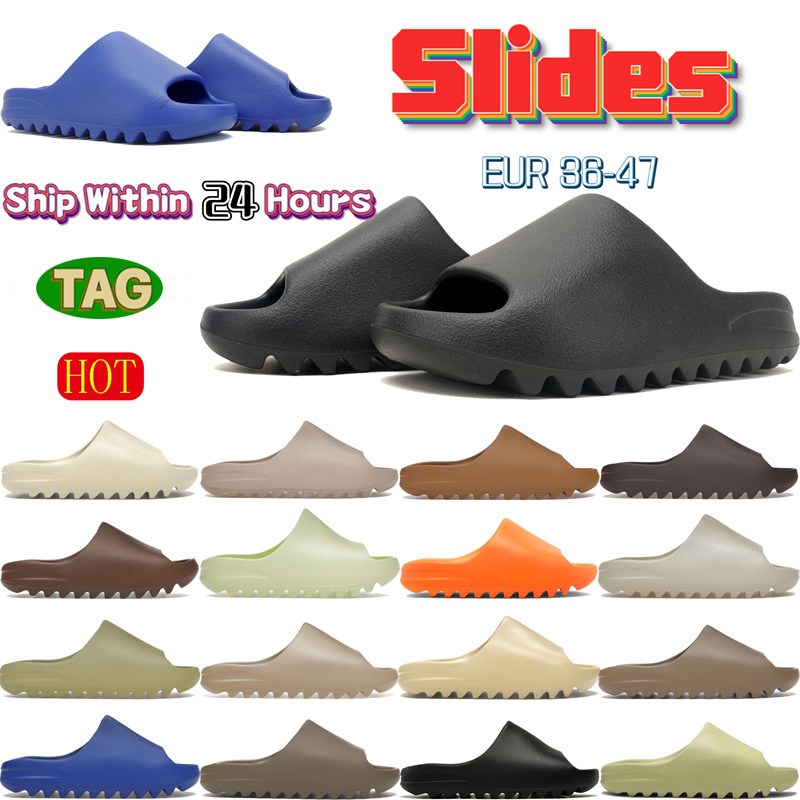 Summer beach designer sandals for men women slides flat slipper onyx Bone Desert sand black enflame orange MX Cream Moon Soot mens casual sandal womens slide slippers