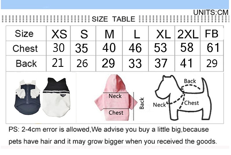 Designer black white patchwork dog with zipper design classic pattern autumn/winter pet hoodie Teddy Schnauzer cat jacket clothing