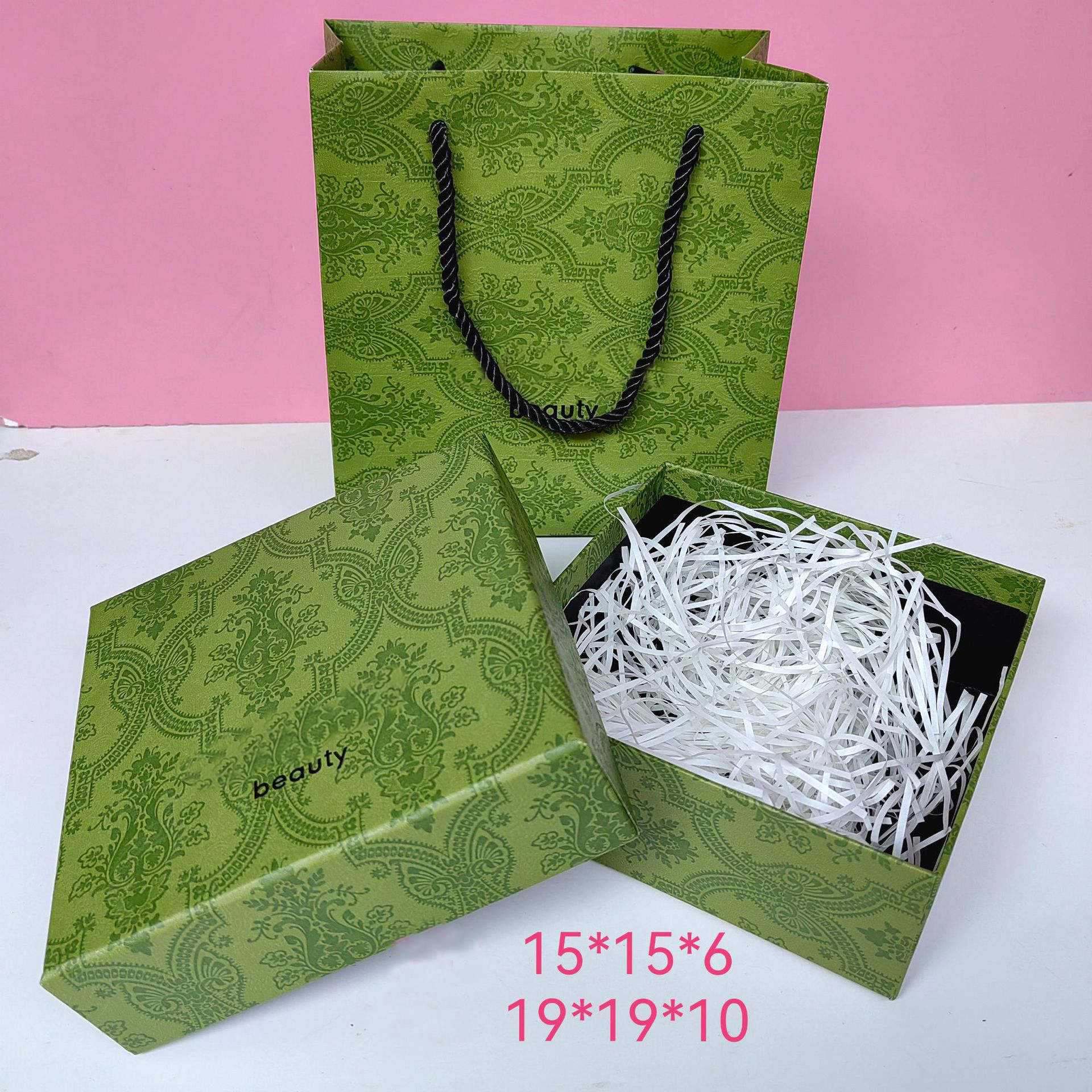 Ring Box G Letters Brand jewelry organizer Designer Jewelry Packing Earrings Necklaces Bracelets Cloth Dust Pouch Bags Green Lipsticks Perfume Makeup 