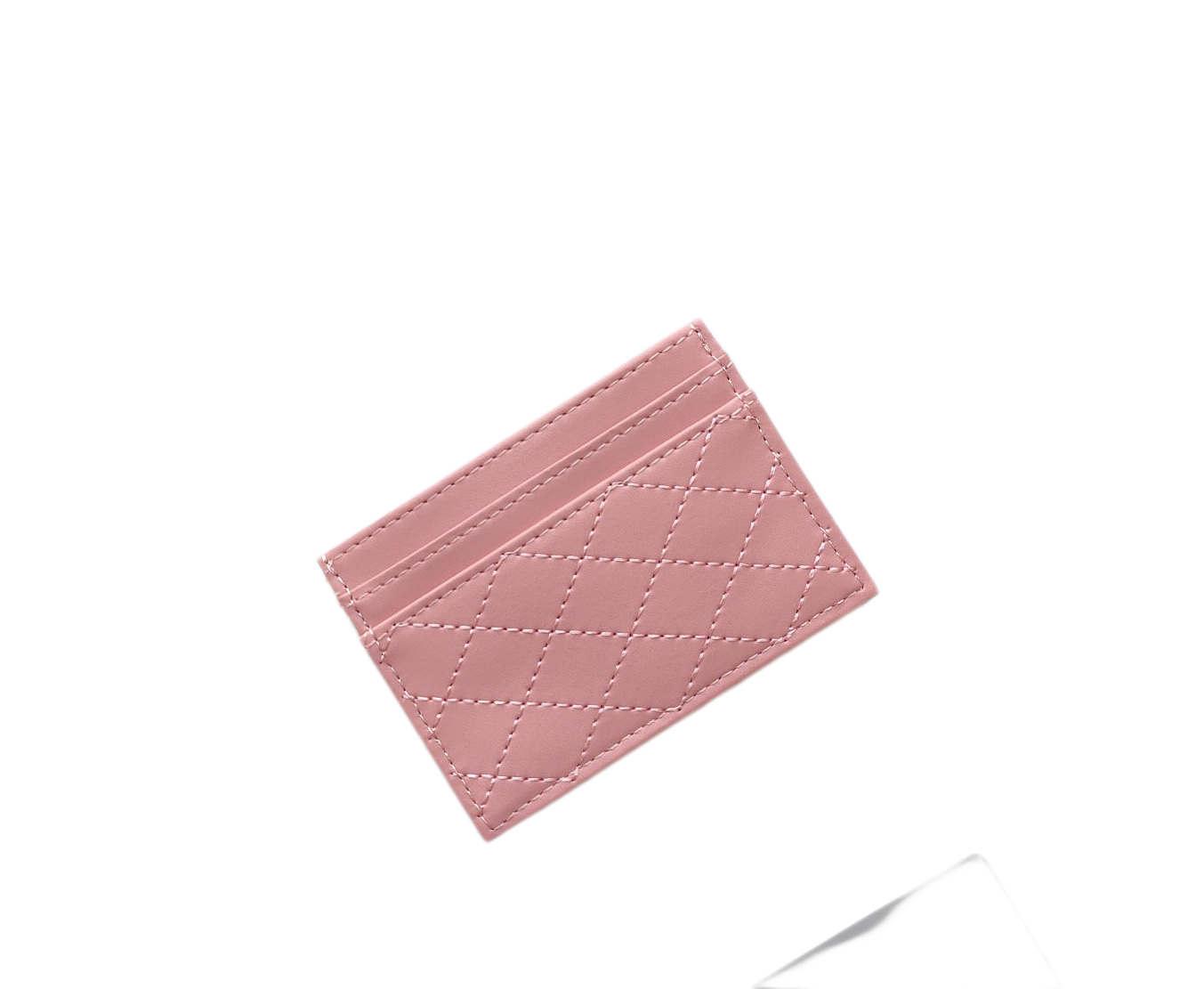 Fashion designer women card holders quilted caviar credit cards wallets leather black lambskin mini wallet