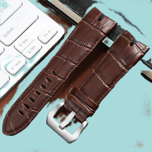 Watch Bands Yopo Genuine Leather Watchband 26mm Black Brown Wristband With Pin Buckle For Series Men039s Accessories