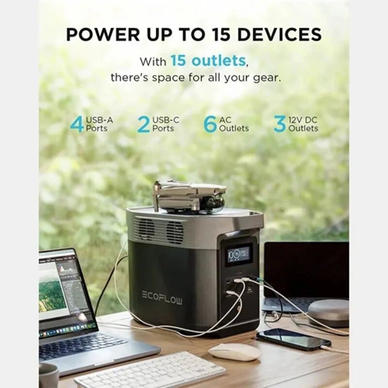Ecoflow delta pro 3600w Power Station + Panels 470w ecoflow